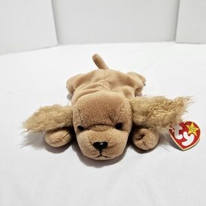 Ty Beanie Babies Spunky Plush with Brown and Cream Fur